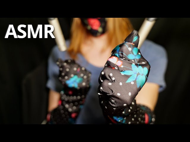 ASMR Polka Dot Polyester Gloves ⚪🌹
