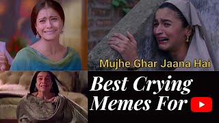 Popular Crying Meme Template L Bollywood Actress Kajol, Alia Bhatt And Amisha Patel Crying Memes