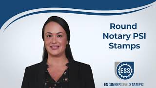 ESS Round Notary PSI Stamps