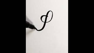 Modern calligraphy monogram practice - letter L 🖌🖋#leftylife Wealth