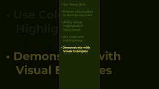 Communicating to Visual Learners.