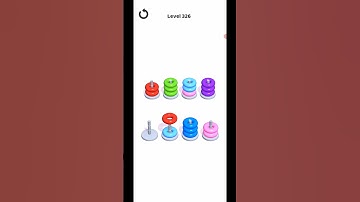 Hoop Stack Level 326 WalkThrough Solution Gameplay
