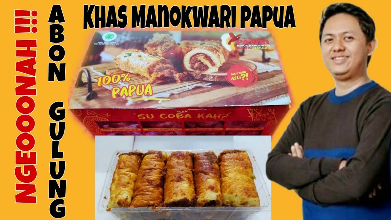 Abon Gulung Papua Hawai Bakery Oleh Oleh Khas Papua (Review, ASMR