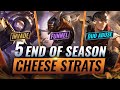 5 CHEESE STRATS To ABUSE For EASY End of Season LP - League of Legends Season 10