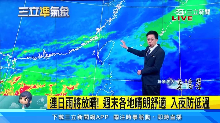 周末冷气团「干冷」　白天晴朗舒适入夜急降温｜三立准气象｜20230106｜三立新闻台 - 天天要闻