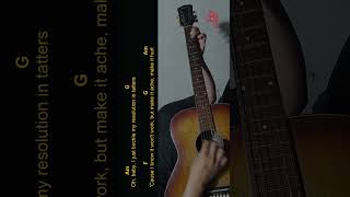 Florence + the Machine - Buckle Easy Guitar Chord & Lyrics (cover) #shorts