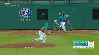 Venezuela Vence A Dominicana En Serie Mundial De Pequeñas Ligas