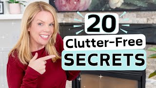 Get a ClutterFree Home  20 Things you NEED!!