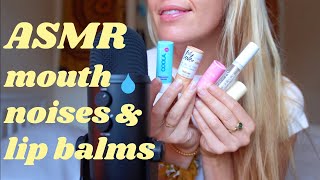ASMR MOUTH SOUNDS & Applying Lip Balms 입 소리 립밤