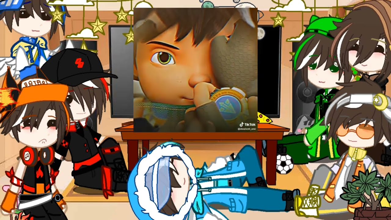 🦋Boboiboy elemental react to Random video Boboiboy 🍃[gacha club] •part 2• 