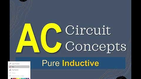 AC Circuit Concepts - What is a Purely Inductive Circuit? Voltage & Current Phasor Angle Difference
