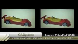 Comparing NVIDIA and Intel GPU performance with Spec Viewperf 12 on the Lenovo ThinkPad W540