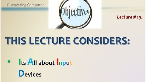 Lecture 19: Part -1- Introduction to Computer (Discovering Computer)