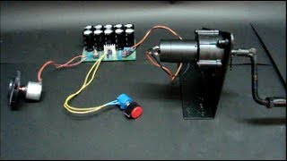 Generator Dynamo 🔹 Charge a Supercapacitor Using a DC Hand Crank 🔹 Emergency Power Supply