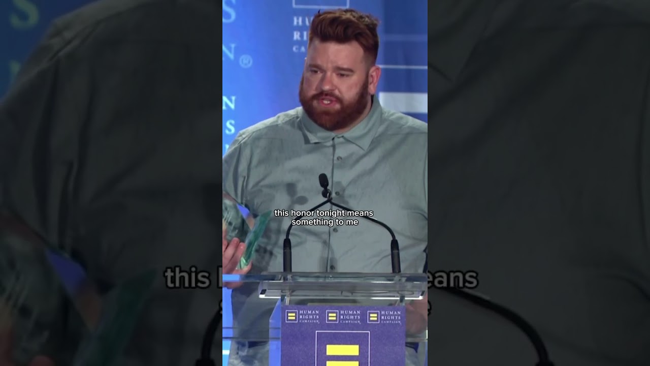 Part of my acceptance speech from the HRC Nashville gala where i was awarded the Visibility award.