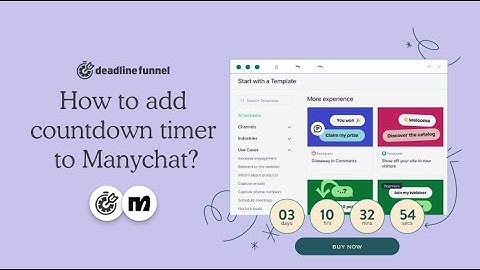 How to add countdown timers in Manychat?