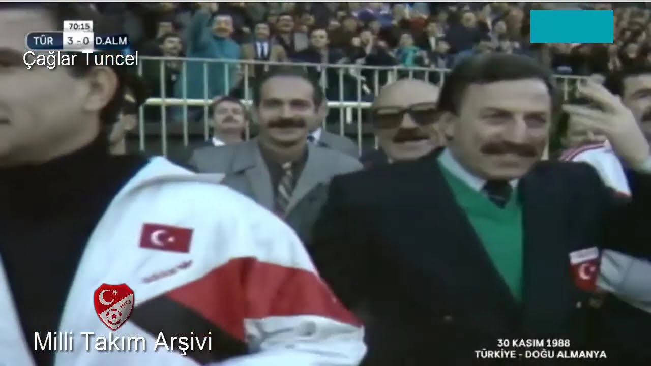 1988 Türkiye Doğu Almanya 3-1 (ZAFER) Dünya Kupası Eleme Grubu Maçı
