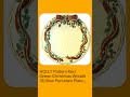 HOLLY Pattern Red Green Christmas Wreath 3D Bow Porcelain Plate Noble Excellence
