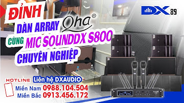 Dàn âm thanh sự kiện chuyên nghiệp: loa QHA VRX932 + micro SoundDX S800 - LH DX Audio 0913456172