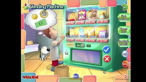 Vending Machine VTech Whiz Kid Learning System WonderTown Gameplay