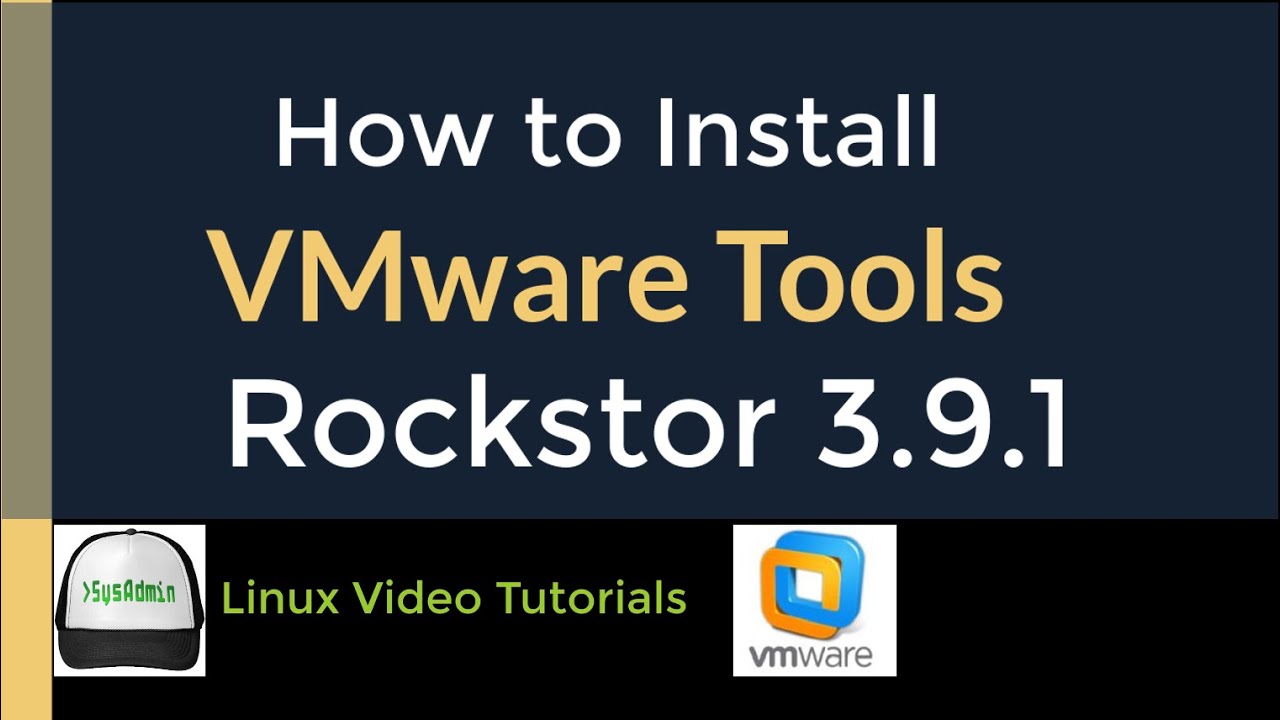 How To Install VMware Tools Open VM Tools In Rockstor 3 9 1 NAS Storage YouTube