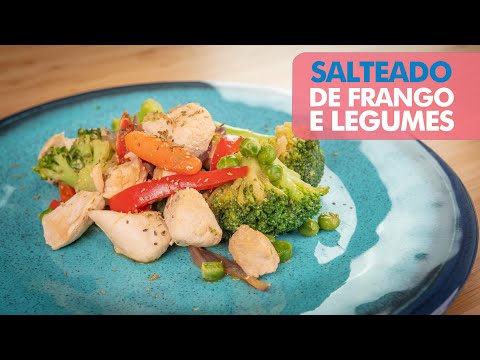 Salteado de Frango e Legumes congelados