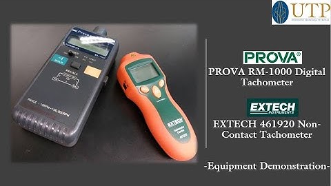 Equipment Demonstration Tachometer