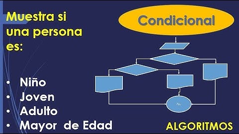 16.- Curso de Programación, - Diagrama de Flujo - que Diga si es Niño, joven,adulto,Mayor Edad