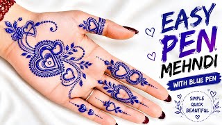 Very simple unique style mehndi design for back hand|new easy mehndi design 2026 | mehandi designs screenshot 4