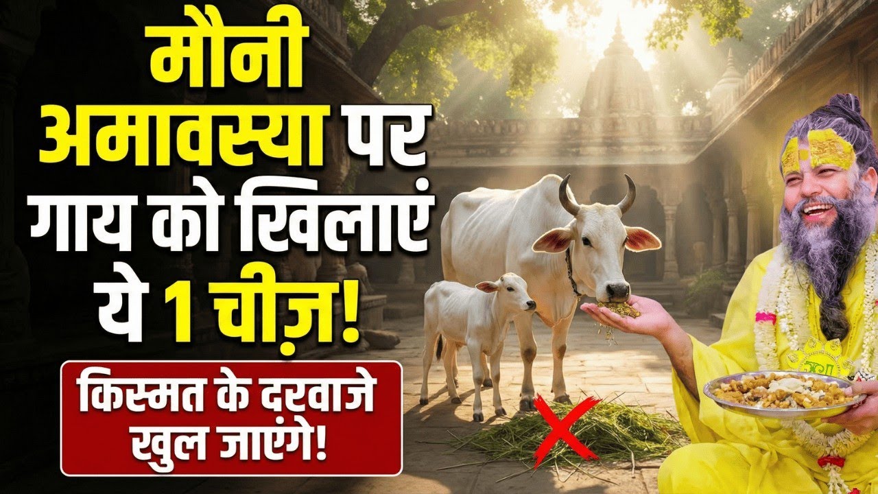 विष्णु पुराण का गुप्त रहस्य: मौनी अमावस्या पर गाय को क्या खिलाना चाहिए? Premanandji Maharaj Katha.