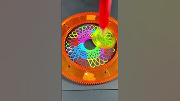 Multi color Spirograph Art #spirograph #satisfying #trending #spiroart #shorts #youtubeshorts