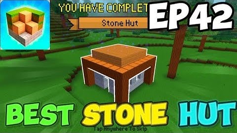Stone hut in 🌴 BLOCK CRAFT 3D 🌳🌍 #long #video