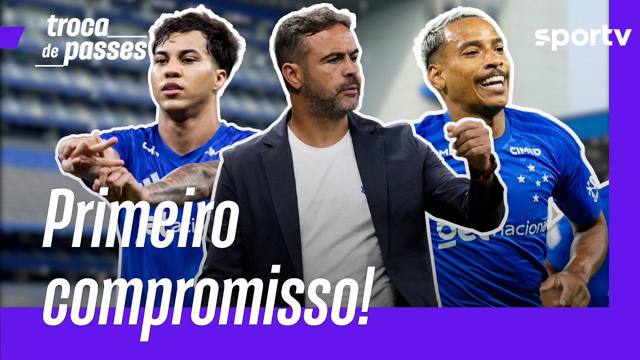 CRUZEIRO ESTREIA NA LIBERTADORES CONTRA O BARCELONA DE GUAYAQUIL | TROCA DE PASSES | sportv
