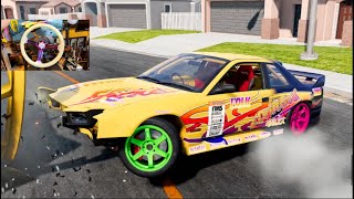 BeamNG - NEW Realistic DRIFT Update V0.32 + Crash CAMERA Burnout STYLE!!