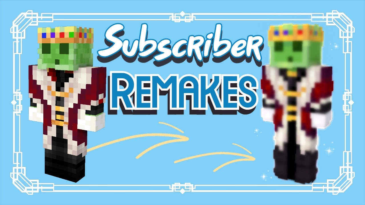 Remaking My Subscribers' Minecraft Skins! - YouTube