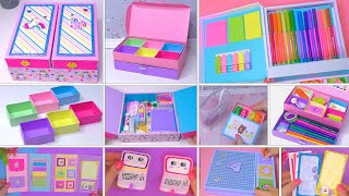 Ideas from cardboard and colored paper // How to make an organizer and pencil case