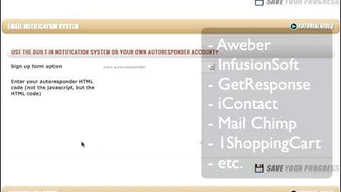 Automated Webinar Generator Software - 3rd Party Autoresponder Integration