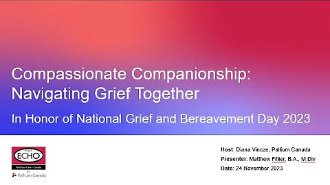 Compassionate Companionship: Navigating Grief Together