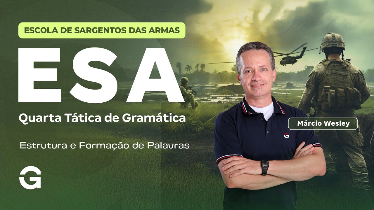 Concurso ESA 2026 | Quarta Tática de Gramática: Estrutura e Formação de Palavras