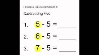 Horizontal Subtraction: Booklet 6