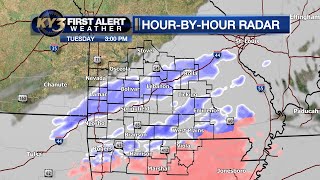 More waves of winter weather today and tomorrow night