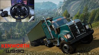 Container delivery - Kenworth W990 - Snow Runner |Logitech g923 gameplay