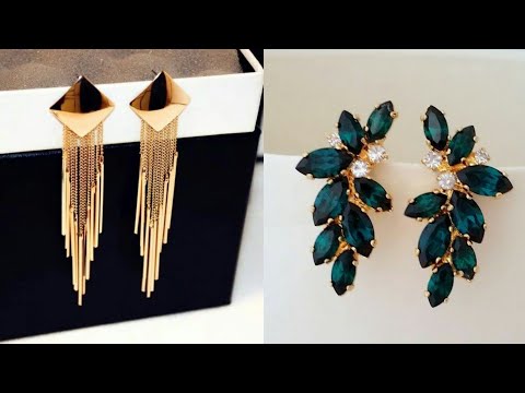 New Party Wear Western Earrings || Latest Designs In Heavy Earrings ||  FASHION WORLD - YouTube