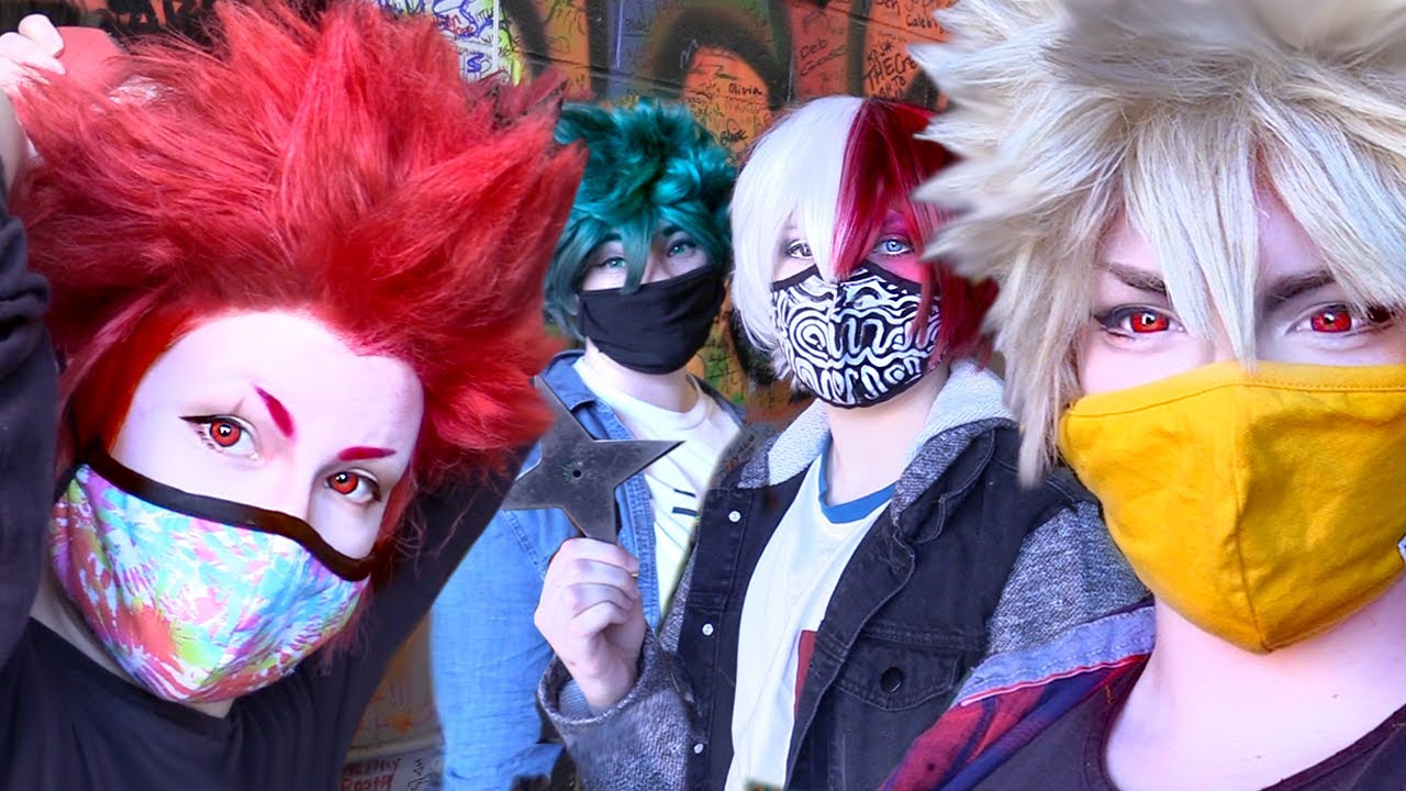 BAKUGO + AXE THROWING?  [KiriBaku + TodoDeku] Cosplay OUTING | My Hero Academia Cosplay