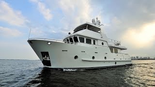 Bering 65 Serge - Steel expedition trawler yacht underway