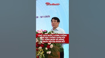 Chủ tịch nước Lương Cường đi xe đặc chủng quân đội vào vùng ngập Đà Nẵng dự Ngày hội đại đoàn kết