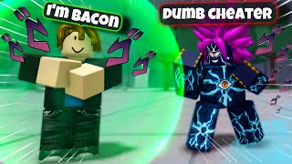 Pretended To Be a Noob BACON And Humbled the Toxic Stealer  | In Roblox The Strongest Battlegrounds