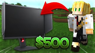 Minecraft with a $500 Monitor