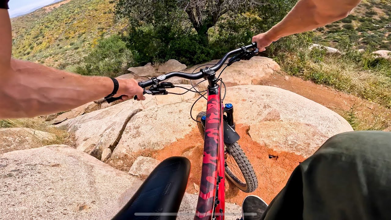 Jump lines and rock rolls! MTB session YouTube