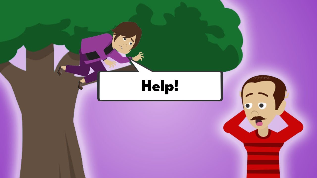 George Gets STUCK In A Tree! | Hilarious Animated Video - YouTube
